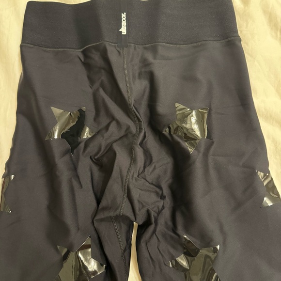 Ultracor Ultra Lux Knockout Star Leggings in Nero & Patent Nero - Sz: L - Picture 10 of 10